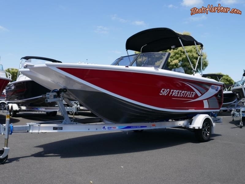 QUINTREX 510 FREESTYLER BOW RIDER for sale in Braeside, Victoria (ID-70)