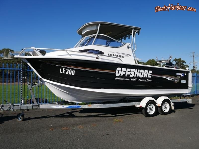 Quintrex 670 Offshore Hard Top Cabin Boat for sale in Braeside, Victoria (ID-69)