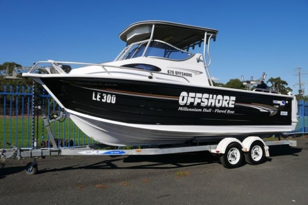 Quintrex 670 Offshore Hard Top Cabin Boat for sale in Braeside, Victoria at $59,999